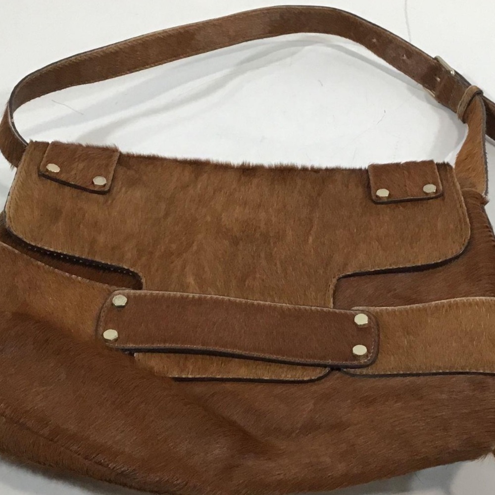 Women’s Tila March Paris Brown Suede/Mohair Shoulder Bag